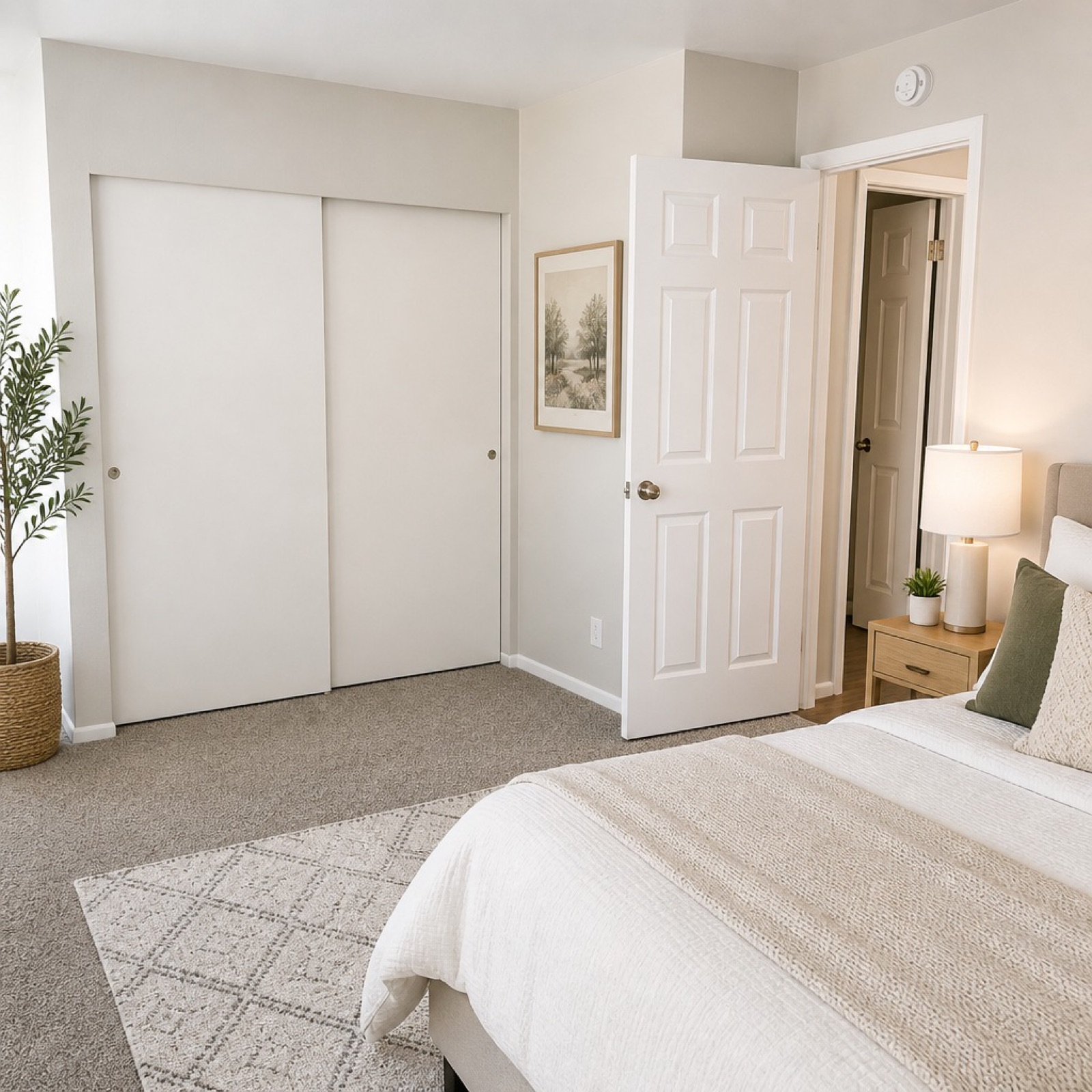 Bedroom with closet